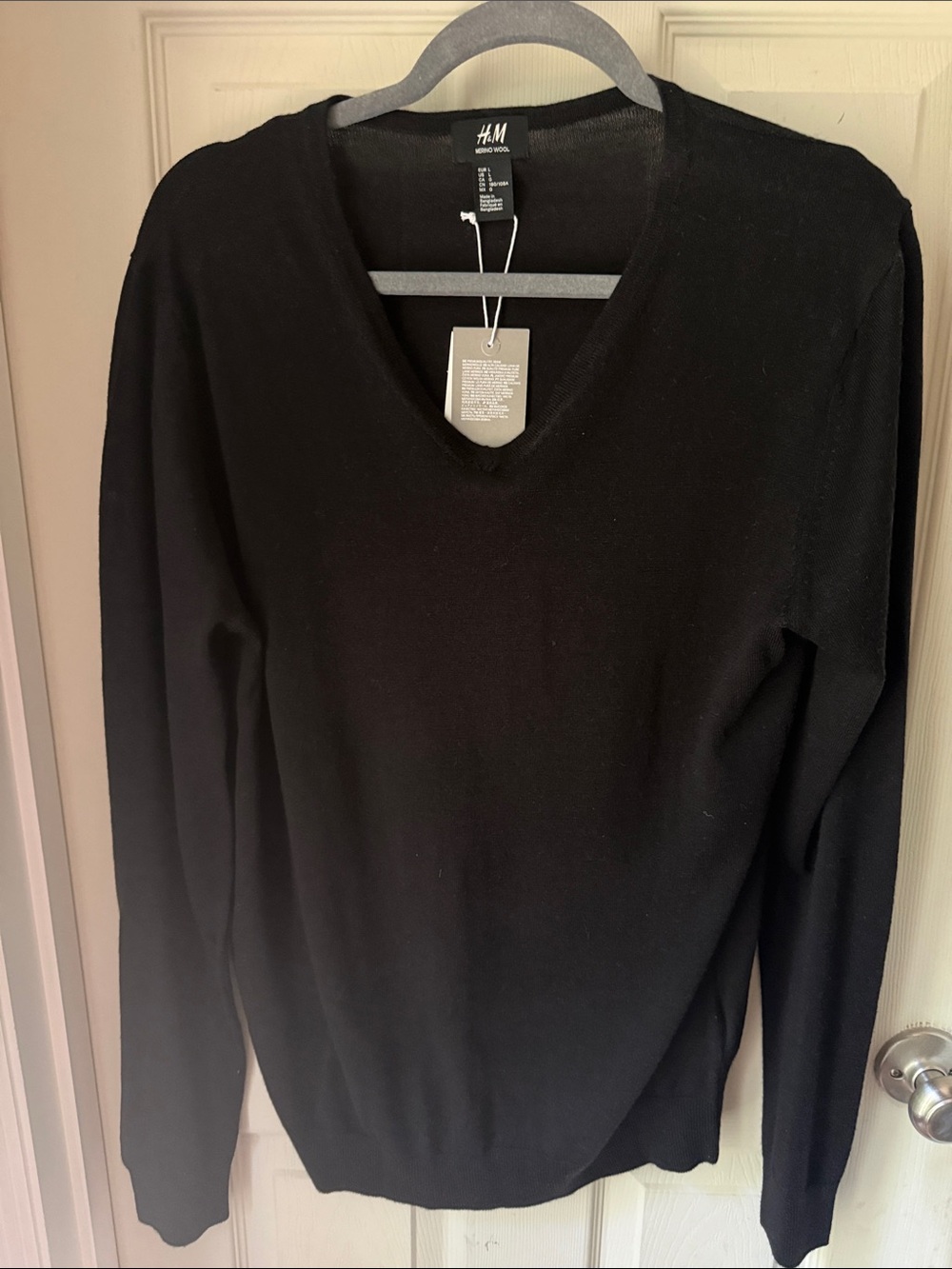 H&M Black V-Neck Men’s Sweater